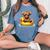 Cute Highland Cow Duck Pool Float Summer Vibes Swimming Women's Oversized Comfort T-Shirt Blue Jean