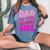 Dad Of The Birthday Girl Party Girls Daddy Birthday Party Women's Oversized Comfort T-Shirt Blue Jean