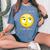 This Is How I Eye Roll Sarcastic Humor Emoticon Women's Oversized Comfort T-Shirt Blue Jean