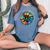 Kindness Peace Equality Love Hope Rainbow Human Rights Women's Oversized Comfort T-Shirt Blue Jean