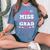 Lil Miss Kindergarten Grad Last Day Of School Graduation Women's Oversized Comfort T-Shirt Blue Jean