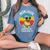 Mom Duck Queen Of The Quackery Mama Duck Mother's Day Women's Oversized Comfort T-Shirt Blue Jean