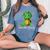 Sksksk And I Oop Save The Turtles Trendy Meme Girls Women's Oversized Comfort T-Shirt Blue Jean