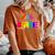 2024 Pnw Gay Pride Event Tacoma Wa Rainbow Flag Lgbtqia Ally Women's Oversized Comfort T-Shirt Yam