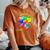 Autism Awareness Accept Understand Love Asd Sunflower Women Women's Oversized Comfort T-Shirt Yam