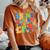 In My Autism Awareness Era Support Puzzle Be Kind Groovy Women's Oversized Comfort T-Shirt Yam