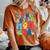 In My Autism Mom Era Autism Awareness Support Puzzle Groovy Women's Oversized Comfort T-Shirt Yam
