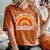 Bring On The Sunshine Vintage Rainbow Retro Sunshine Women's Oversized Comfort T-Shirt Yam