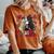 Chibi Kawaii Emo Pastel Goth Girl With Sad Bunny Women's Oversized Comfort T-Shirt Yam