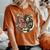 Floral Tiger Girls Flowers Tiger Face For Tigers Lover Women's Oversized Comfort T-Shirt Yam