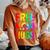 Free Mom Hugs Gay Pride Lgbt Daisy Rainbow Flower Mother Day Women's Oversized Comfort T-Shirt Yam