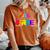 Gay Pride St Pete Florida 2024 Rainbow Flag Lgbtqia Ally Women's Oversized Comfort T-Shirt Yam