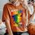 Gay Wolfs Rainbow Wolfs Skin Gay Pride Lgbt Women's Oversized Comfort T-Shirt Yam