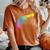 Gun Dripping Rainbow Graffiti Paint Artist Revolver Women's Oversized Comfort T-Shirt Yam