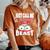 Just Call A Christmas Beast With Cute Little Owl Women's Oversized Comfort T-Shirt Yam