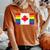 Lgbt Gay Pride Rainbow Canadian Flag Women's Oversized Comfort T-Shirt Yam