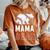 Mama Bear Mom S For Softball Game Women's Oversized Comfort T-Shirt Yam