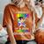 Proud Mom Of A 2024 Kindergarten Graduate Unicorn Dab Women's Oversized Comfort T-Shirt Yam