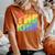 Rainbow Lgbtq Drag King Women's Oversized Comfort T-Shirt Yam