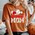 Retro Baseball Mom Mama Baseball Life Softball Life Game Day Women's Oversized Comfort T-Shirt Yam