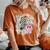 Retro Groovy Happy Easter Bunny Smile Face For Girls Women's Oversized Comfort T-Shirt Yam