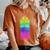 Spray Can Graffiti In Rainbow Colors Women's Oversized Comfort T-Shirt Yam