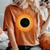 Total Solar Eclipse Mandala Sun Women's Oversized Comfort T-Shirt Yam