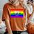 Washington Dc Gay Pride Rainbow Flag Lgbt Women's Oversized Comfort T-Shirt Yam