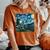 Wolf Starry Night Howling Moon For Kid Women's Oversized Comfort T-Shirt Yam