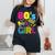 80S Girl 1980S Theme Party 80S Costume Outfit Girls Women's Oversized Comfort T-Shirt Black