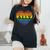 Ally Rainbow Flag Heart For Lgbt Gay Support Rights Women's Oversized Comfort T-Shirt Black