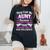 Aunt Bad Influence Rocking The Aunt Life Aunt Team Women's Oversized Comfort T-Shirt Black