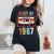 Best Of 1987 Retro Vintage Cassette Tape Women Women's Oversized Comfort T-Shirt Black