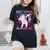 Best Friend Of The Birthday Girl Dabbing Unicorn Girl Women's Oversized Comfort T-Shirt Black