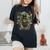 Cottagecore Aesthetic Frog Cute Mushroom Kawaii Moon Vintage Women's Oversized Comfort T-Shirt Black