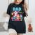 Dad Of The Birthday Axolotl Girl Dad And Mom Family Party Women's Oversized Comfort T-Shirt Black