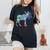 Don't Moose With Me Colorful Boho Moose Wildlife Animal Women's Oversized Comfort T-Shirt Black