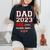 Fathers Dad Est 2023 Loading Expect Baby Wife Daughter Women's Oversized Comfort T-Shirt Black