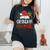 Grandma Claus Christmas Santa Matching Family Xmas Pajamas Women's Oversized Comfort T-Shirt Black