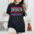 Jesus 2024 Make America Pray Again Christian Women's Oversized Comfort T-Shirt Black