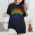 Lgbt Pride Month Tree Life Rainbow Gay Lesbian Women's Oversized Comfort T-Shirt Black