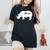 Mama Rhino Animal Father Mother Day Cute Son Daughter Women's Oversized Comfort T-Shirt Black