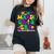 In My Mardi Gras Era Retro Groovy Carnival Party Women Women's Oversized Comfort T-Shirt Black