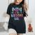 Mimi Of The Birthday For Girl Tie Dye Colorful Bday Girl Women's Oversized Comfort T-Shirt Black