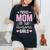 Mom Of 2 Girls Two Daughters Mother's Day Women's Oversized Comfort T-Shirt Black