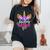 Mommy Of The Birthday Girl Unicorn Mom Birthday Princess Women's Oversized Comfort T-Shirt Black