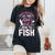 Move Over Boys Let This Girl Show You How To Fish Fishing Women's Oversized Comfort T-Shirt Black