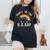Party In The Us Gay Patriotic Usa Rainbow Flag Women's Oversized Comfort T-Shirt Black