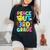 Peace Out 3Rd Grade Teacher Student Happy Last Day Of School Women's Oversized Comfort T-Shirt Black