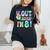 Peace Out Seven I'm 8 Year Old Girl 8Th Birthday Tie Dye Women's Oversized Comfort T-Shirt Black